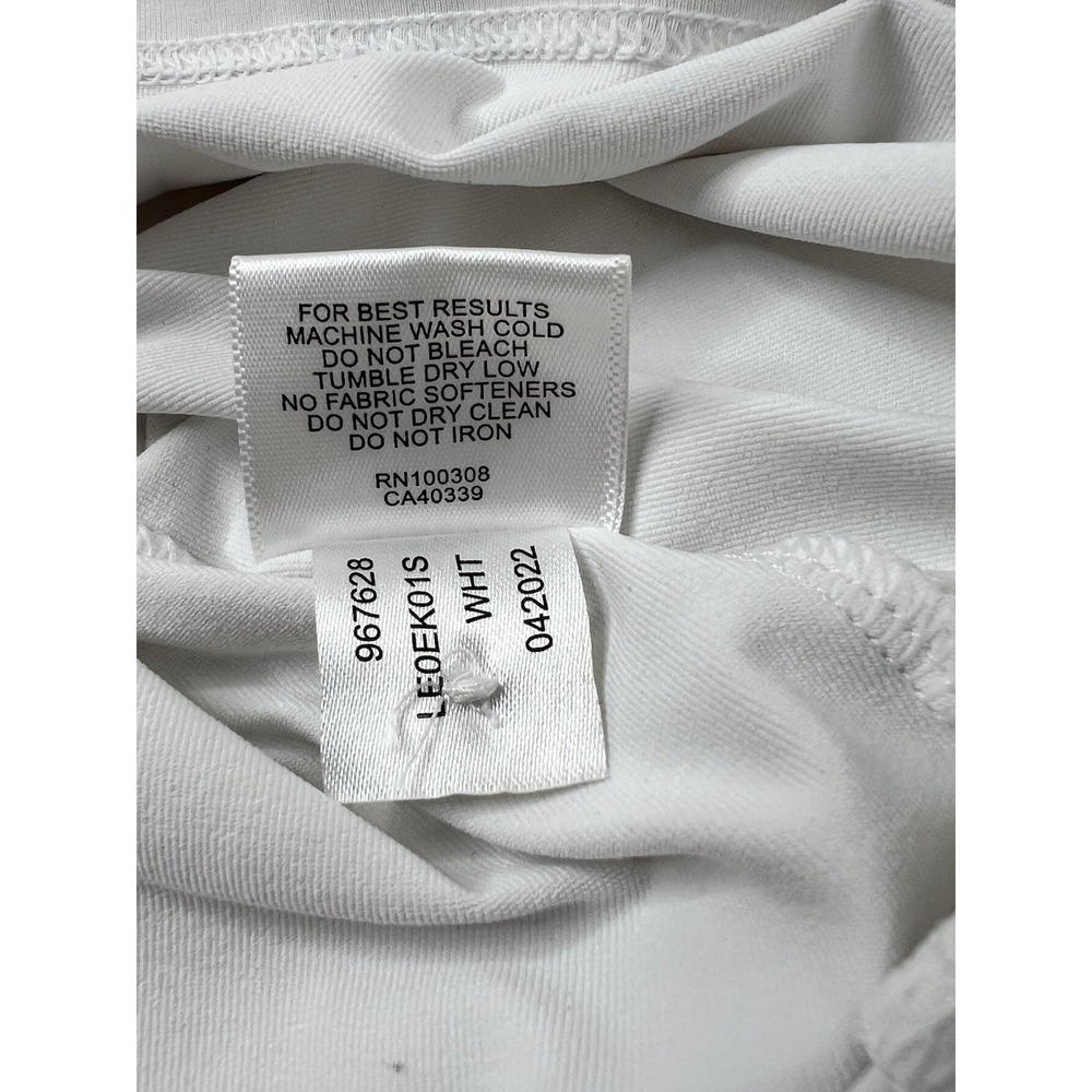 Peter Millar Golf Polo Shirt Womens Medium White Long Sleeves UPF 50 Sports - Picture 6 of 9